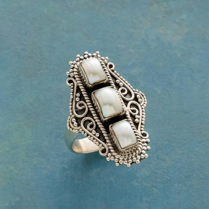 Sundance Catalog Rings Regalia Pearl Ring 8211 Women