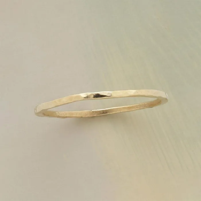 Sundance Catalog Rings Wafer Thin Gold Band 8211 Women