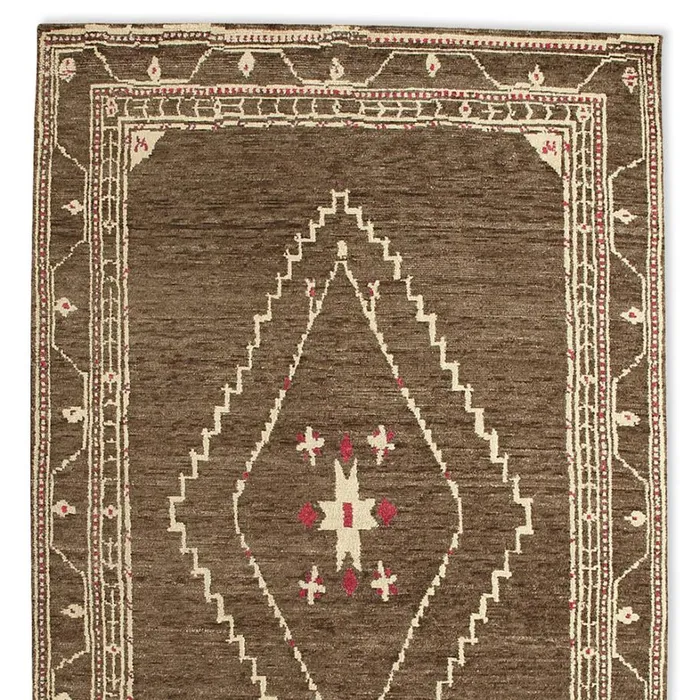 Sundance Catalog Rugs Luria Tibetan HandKnotted Rug Beige Navy 8211 Women