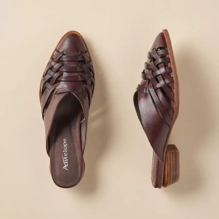 Sundance Catalog Shoes Cedre Woven Mules Coffee 8211 Women