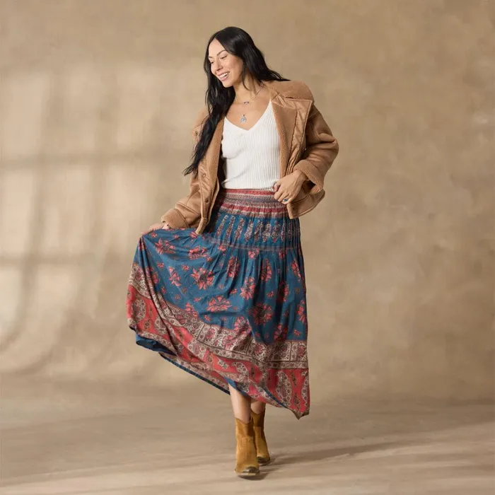 Sundance Catalog Skirts Flower Crowns Skirt Teal 8211 Women Sundance Catalog Skirts Flower Crowns Skirt Teal 8211 Women