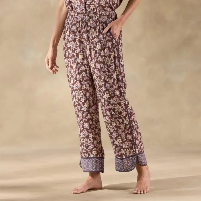 Sundance Catalog Sleep and Lounge Abstract Gardens Pajama Bottoms Vanilla 8211 Women Sundance Catalog Sleep and Lounge Abstract Gardens Pajama Bottoms Vanilla 8211 Women