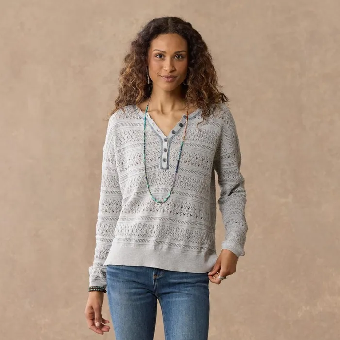 Sundance Catalog Sweaters Devon Sweater Henley Heather Gray 8211 Women Sundance Catalog Sweaters Devon Sweater Henley Heather Gray 8211 Women