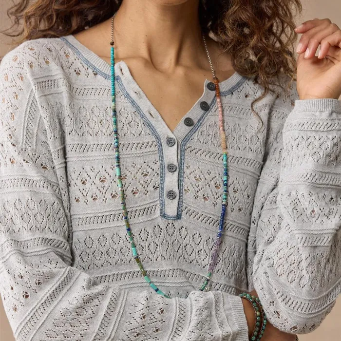 Sundance Catalog Sweaters Devon Sweater Henley Heather Gray 8211 Women Sundance Catalog Sweaters Devon Sweater Henley Heather Gray 8211 Women