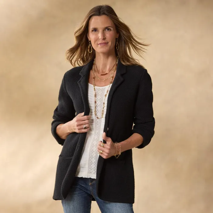 Sundance Catalog Sweaters Ivy League Sweater Blazer Onyx 8211 Women Sundance Catalog Sweaters Ivy League Sweater Blazer Onyx 8211 Women