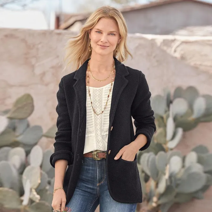 Sundance Catalog Sweaters Ivy League Sweater Blazer Onyx 8211 Women Sundance Catalog Sweaters Ivy League Sweater Blazer Onyx 8211 Women