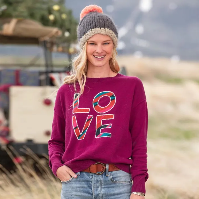 Sundance Catalog Sweaters One Love Sweater Raspberry 8211 Women