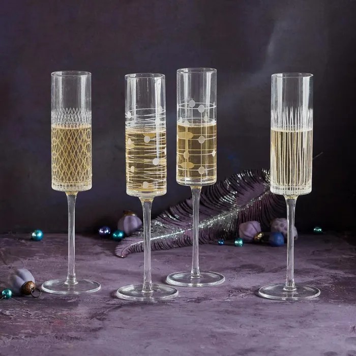 Sundance Catalog Tabletop Cheers Champagne Flutes Set Of 4 8211 Women