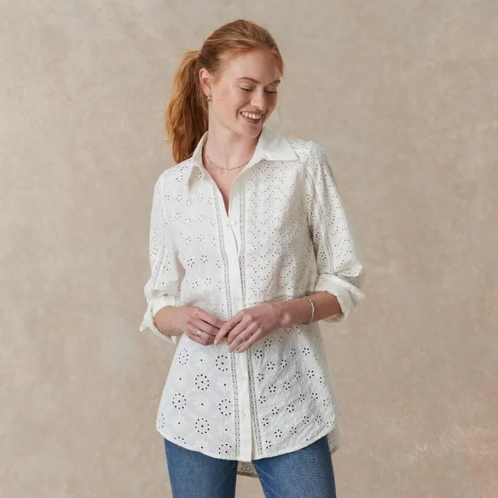 Sundance Catalog Tops Gina Eyelet Tunic Black 8211 Women Sundance Catalog Tops Gina Eyelet Tunic Black 8211 Women