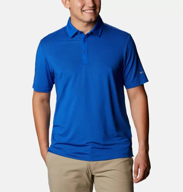 Sunday Golf Polo Azul Mens Columbia Sportswear Short Sleeve