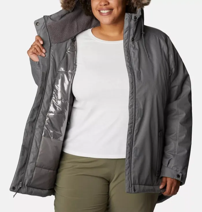 Suttle Mountain II Insulated Jacket 8211 Plus Size City Grey Womens Columbia Sportswear Insulated and Down Suttle Mountain II Insulated Jacket 8211 Plus Size City Grey Womens Columbia Sportswear Insulated and Down