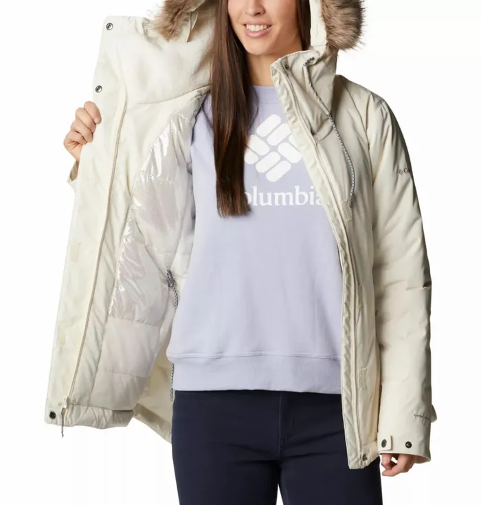 Suttle Mountain II Insulated Jacket Chalk Womens Columbia Sportswear Insulated and Down Suttle Mountain II Insulated Jacket Chalk Womens Columbia Sportswear Insulated and Down