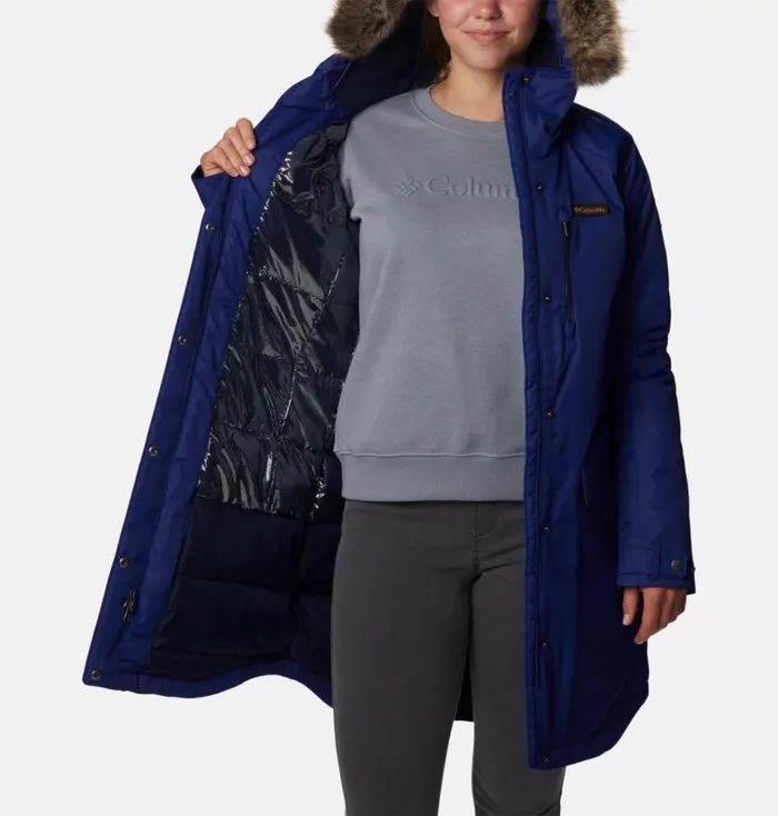 Suttle Mountain Long Insulated Jacket Dark Sapphire Womens Columbia Sportswear Insulated and Down Suttle Mountain Long Insulated Jacket Dark Sapphire Womens Columbia Sportswear Insulated and Down