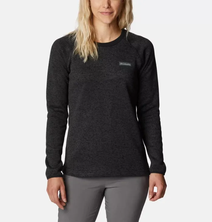 Sweater Weather Fleece Crew Shirt Black Heather Womens Columbia Sportswear Pullovers and Tops Sweater Weather Fleece Crew Shirt Black Heather Womens Columbia Sportswear Pullovers and Tops