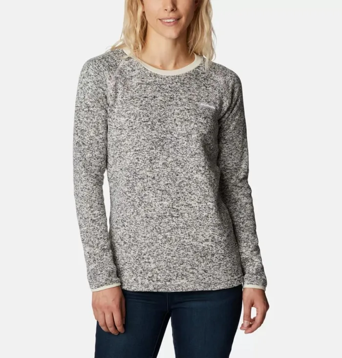 Sweater Weather Fleece Crew Shirt Chalk Heather Womens Columbia Sportswear Pullovers and Tops Sweater Weather Fleece Crew Shirt Chalk Heather Womens Columbia Sportswear Pullovers and Tops
