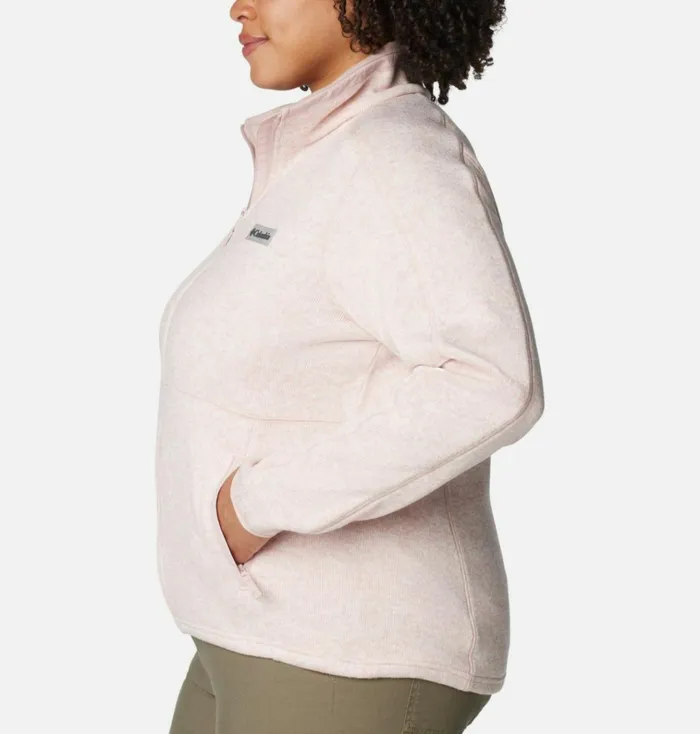 Sweater Weather Fleece Full Zip Jacket 8211 Plus Size Dusty Pink Heather Womens Columbia Sportswear Jackets and Vests Sweater Weather Fleece Full Zip Jacket 8211 Plus Size Dusty Pink Heather Womens Columbia Sportswear Jackets and Vests