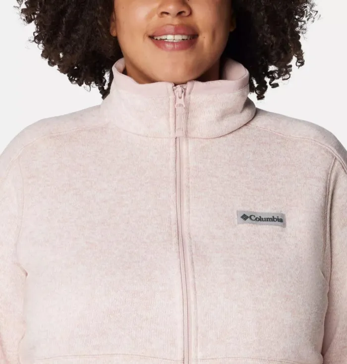 Sweater Weather Fleece Full Zip Jacket 8211 Plus Size Dusty Pink Heather Womens Columbia Sportswear Jackets and Vests Sweater Weather Fleece Full Zip Jacket 8211 Plus Size Dusty Pink Heather Womens Columbia Sportswear Jackets and Vests