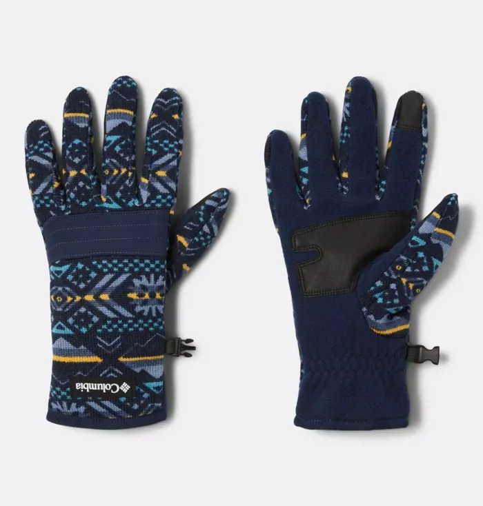 Sweater Weather Fleece Gloves Collegiate Navy Checkered Peaks Mens Columbia Sportswear Gloves Sweater Weather Fleece Gloves Collegiate Navy Checkered Peaks Mens Columbia Sportswear Gloves