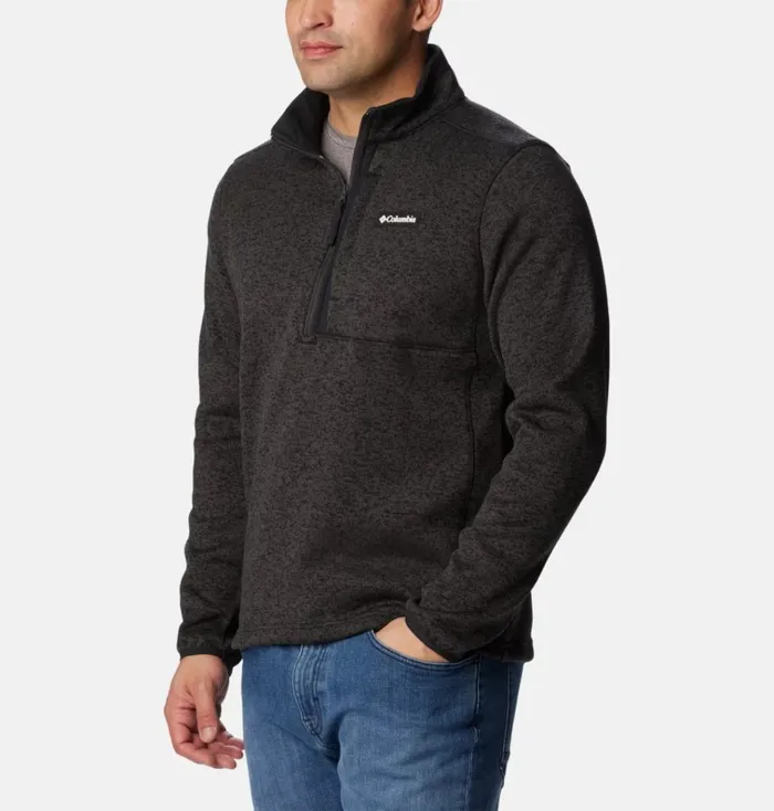 Sweater Weather Fleece Half Zip Pullover Black Heather Black Mens Columbia Sportswear Pullovers and Tops Sweater Weather Fleece Half Zip Pullover Black Heather Black Mens Columbia Sportswear Pullovers and Tops