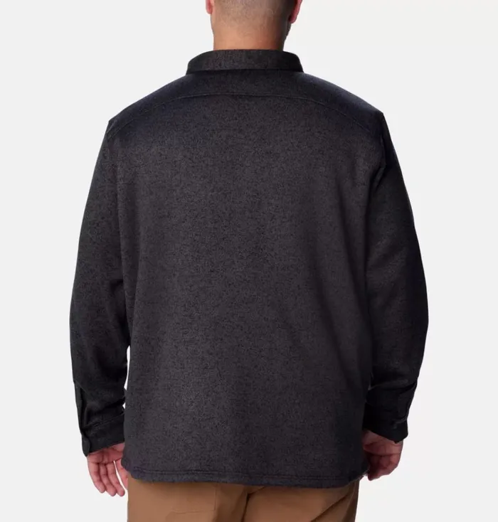 Sweater Weather Shirt Jacket 8211 Big Black Heather Mens Columbia Sportswear Pullovers and Tops Sweater Weather Shirt Jacket 8211 Big Black Heather Mens Columbia Sportswear Pullovers and Tops