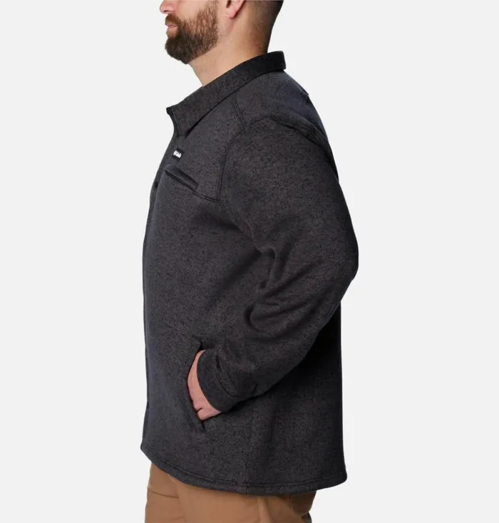 Sweater Weather Shirt Jacket 8211 Big Black Heather Mens Columbia Sportswear Pullovers and Tops Sweater Weather Shirt Jacket 8211 Big Black Heather Mens Columbia Sportswear Pullovers and Tops