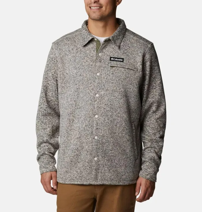 Sweater Weather Shirt Jacket 8211 Tall Dark Stone Mens Columbia Sportswear Pullovers and Tops Sweater Weather Shirt Jacket 8211 Tall Dark Stone Mens Columbia Sportswear Pullovers and Tops