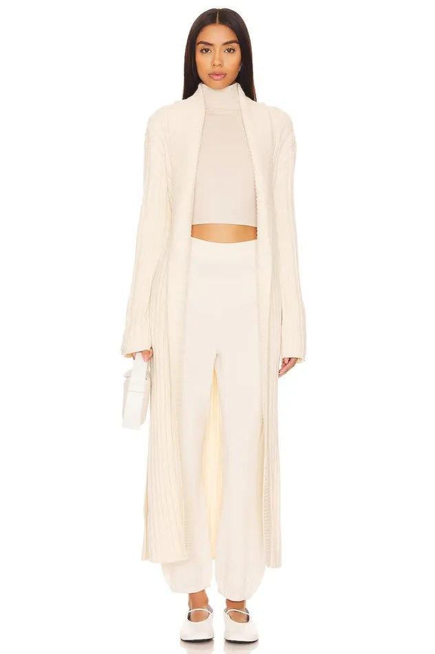 Sweaters and Knits Women Lovers and Friends Katherine Long Cardigan Cream