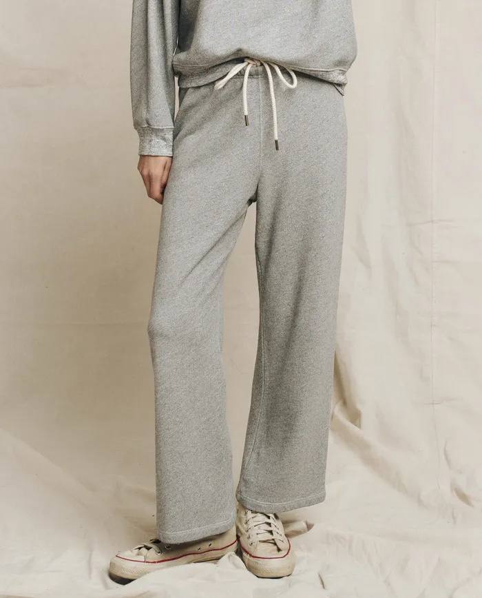 Sweatpants The Lap Sweatpant Solid Varsity Grey 8211 The Great Women