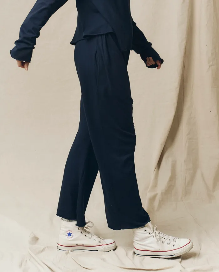 Sweatpants Women The Jersey Crop True Navy The Great Sweatpants Women The Jersey Crop True Navy The Great