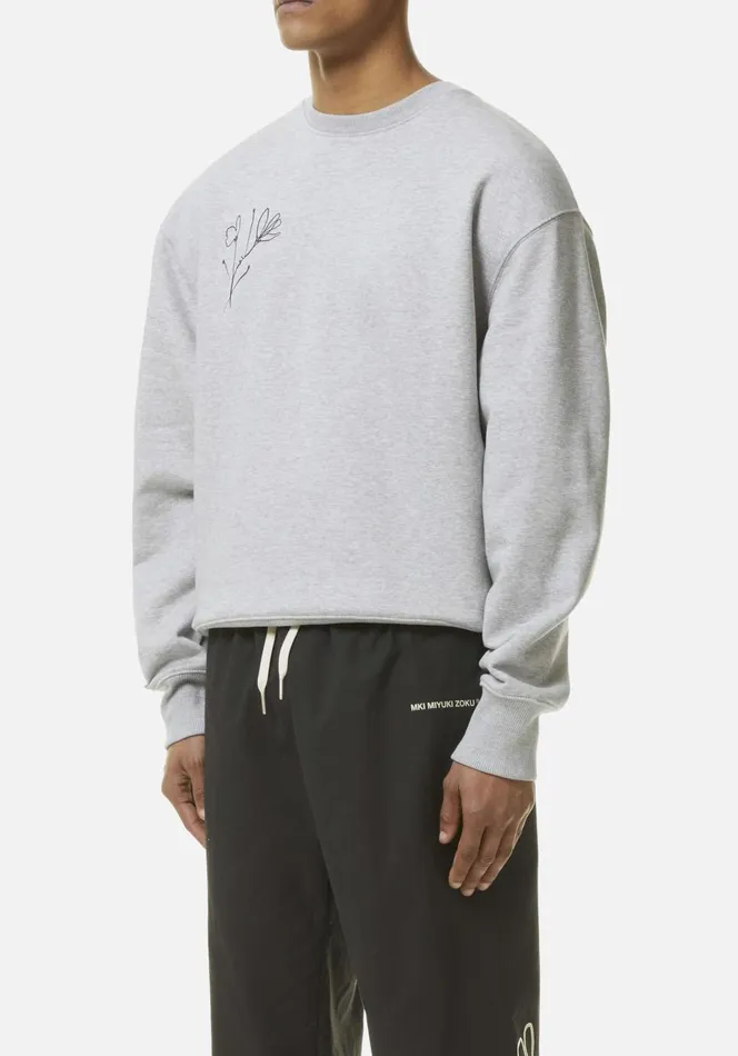 Sweats Men MKI MIYUKI ZOKU Mki Floral Crewneck Grey