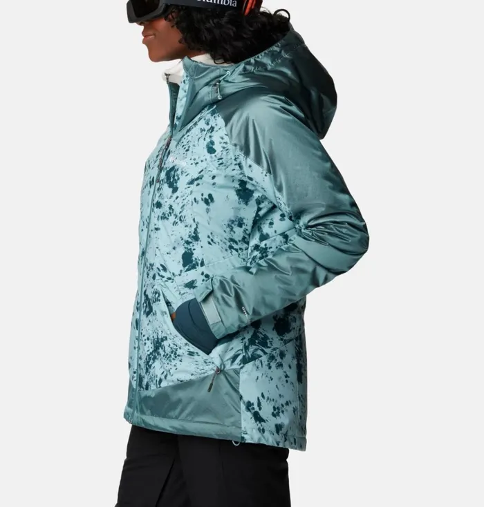 Sweet Shredder II Insulated Jacket Aqua Haze Flurries Aqua Haze Sheen Womens Columbia Sportswear Insulated and Down Sweet Shredder II Insulated Jacket Aqua Haze Flurries Aqua Haze Sheen Womens Columbia Sportswear Insulated and Down