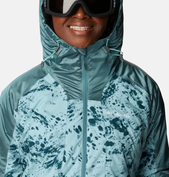 Sweet Shredder II Insulated Jacket Aqua Haze Flurries Aqua Haze Sheen Womens Columbia Sportswear Insulated and Down Sweet Shredder II Insulated Jacket Aqua Haze Flurries Aqua Haze Sheen Womens Columbia Sportswear Insulated and Down