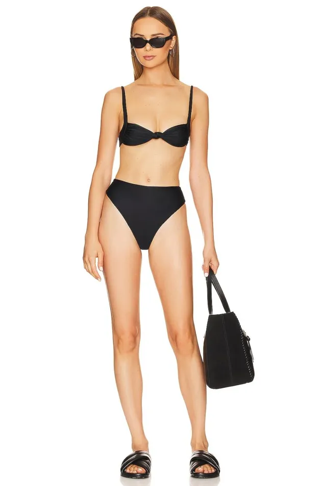 Swimsuits and CoverUps Women Lovers and Friends Abigail Top Black