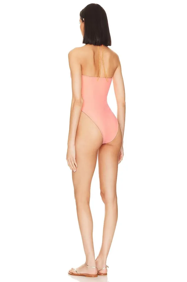 Swimsuits and CoverUps Women Lovers and Friends Lovely Day One Piece Orange and Pink