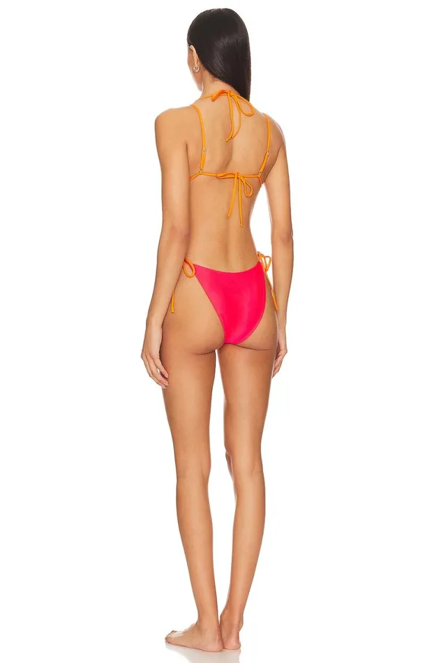 Swimsuits and CoverUps Women Lovers and Friends Serene Sunset One Piece Psycho Red and Orange