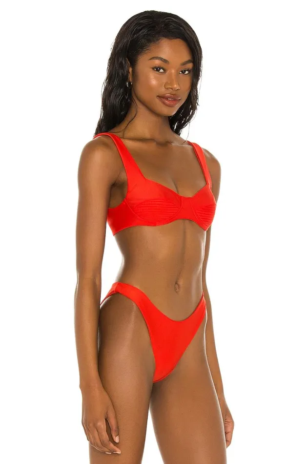 Swimsuits and CoverUps Women Lovers and Friends Zisa Top Red