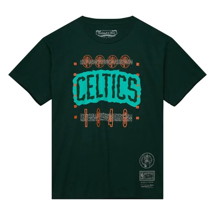 TShirts and Tops Men Mitchell and Ness 90s Reflective Static SS Premium Tee Boston Celtics TShirts and Tops Men Mitchell and Ness 90s Reflective Static SS Premium Tee Boston Celtics