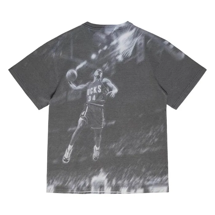 TShirts and Tops Men Mitchell and Ness Above The Rim Sublimated SS Tee Milwaukee Bucks Ray Allen