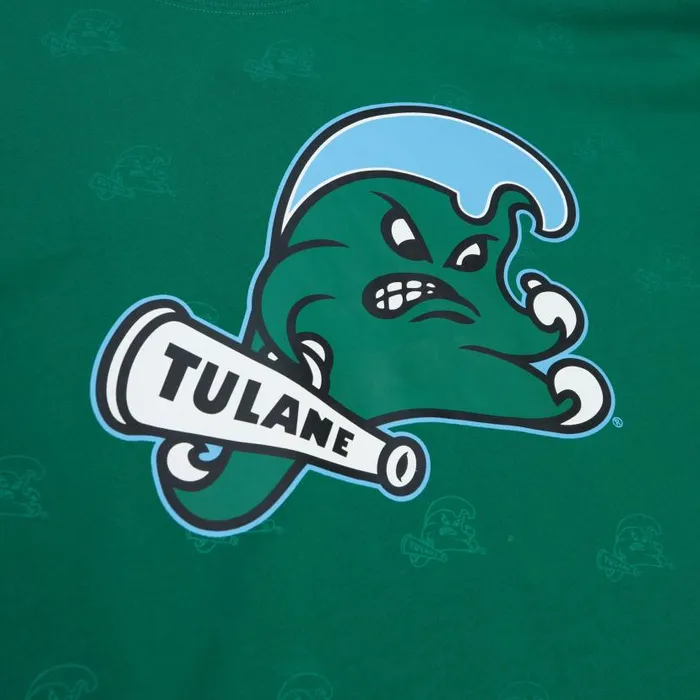 TShirts and Tops Men Mitchell and Ness AOP SS Top Tulane University