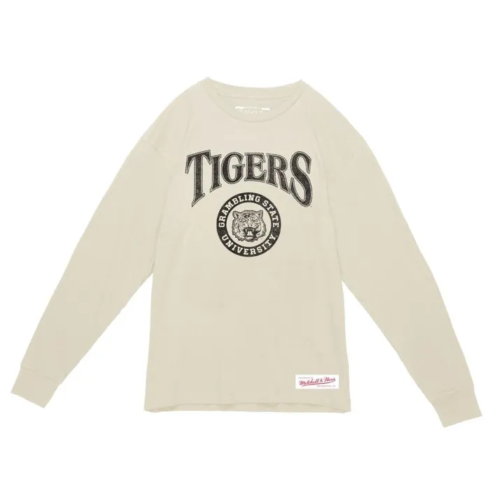 TShirts and Tops Men Mitchell and Ness Arched Logo Lockup Slub LS Tee Grambling State University TShirts and Tops Men Mitchell and Ness Arched Logo Lockup Slub LS Tee Grambling State University