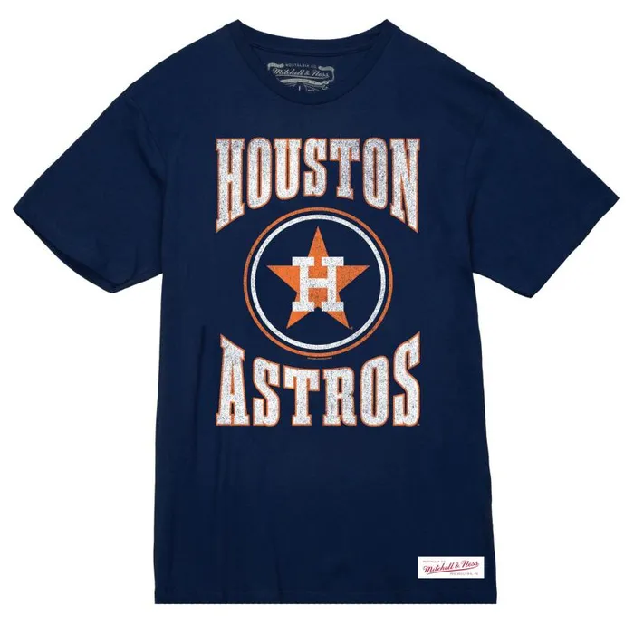 TShirts and Tops Men Mitchell and Ness Arched Logo Slub Tee Houston Astros