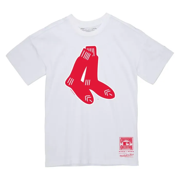 TShirts and Tops Men Mitchell and Ness Basic Logo 1 Tee Boston Red Sox