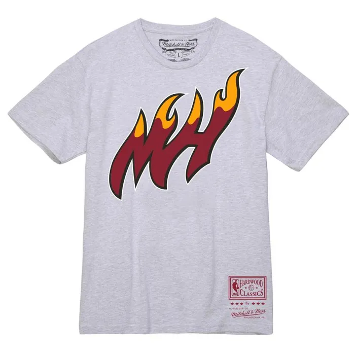 TShirts and Tops Men Mitchell and Ness Basic Logo 3 Tee Miami Heat