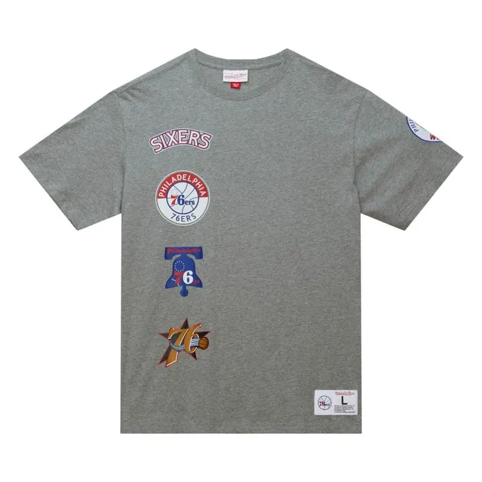 TShirts and Tops Men Mitchell and Ness City Collection SS Tee Philadelphia 76ers