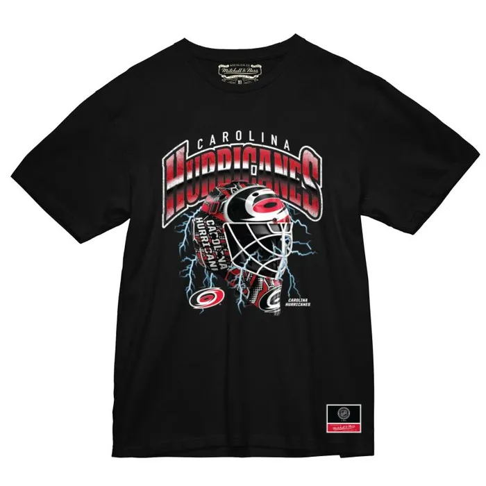 TShirts and Tops Men Mitchell and Ness Crease Lightning Tee Carolina Hurricanes