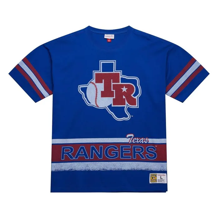 TShirts and Tops Men Mitchell and Ness Fashion Oversized SS Tee Vintage Logo Texas Rangers TShirts and Tops Men Mitchell and Ness Fashion Oversized SS Tee Vintage Logo Texas Rangers