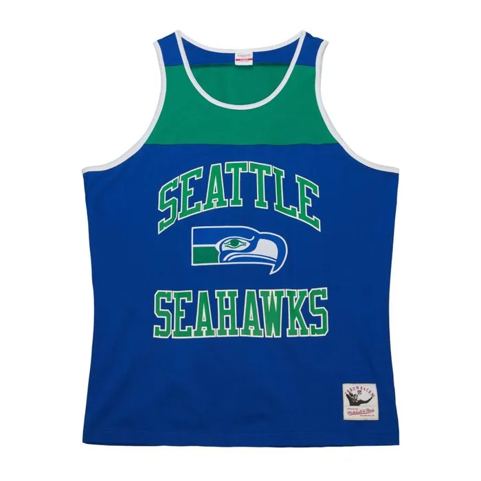 TShirts and Tops Men Mitchell and Ness Heritage Color Blocked Tank Top Seattle Seahawks TShirts and Tops Men Mitchell and Ness Heritage Color Blocked Tank Top Seattle Seahawks
