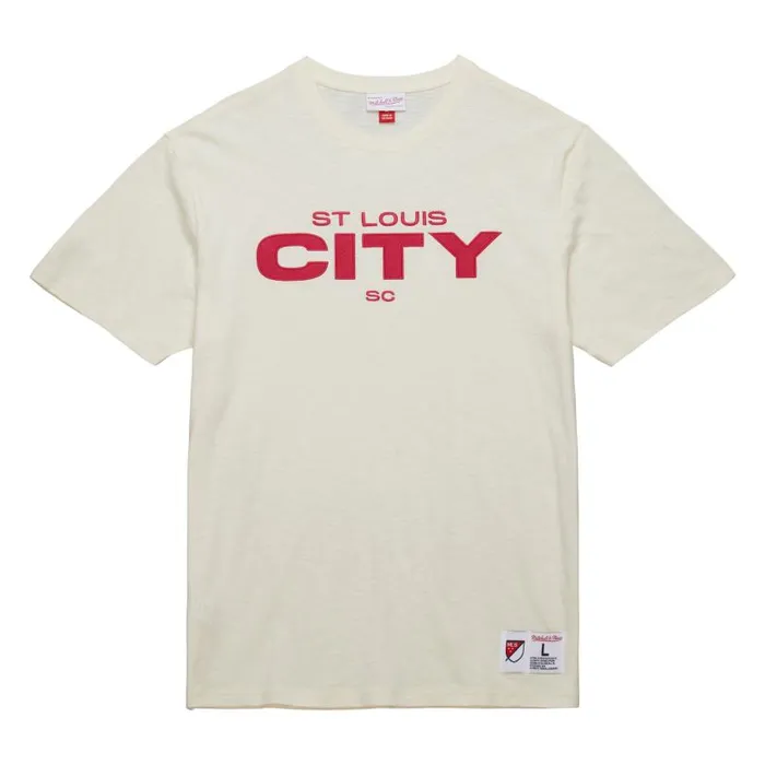 TShirts and Tops Men Mitchell and Ness Heritage SS Slub Tee Current Logo St Louis City SC TShirts and Tops Men Mitchell and Ness Heritage SS Slub Tee Current Logo St Louis City SC