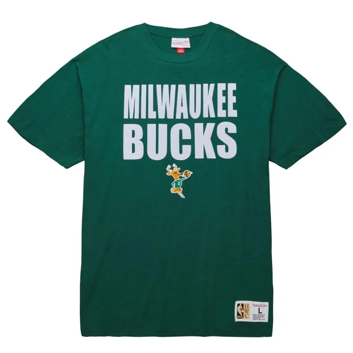 TShirts and Tops Men Mitchell and Ness Legendary Slub SS Tee Milwaukee Bucks