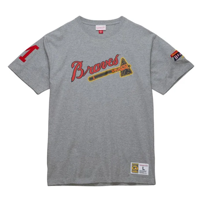 TShirts and Tops Men Mitchell and Ness Legends SS Tee Milwaukee Braves Hank Aaron